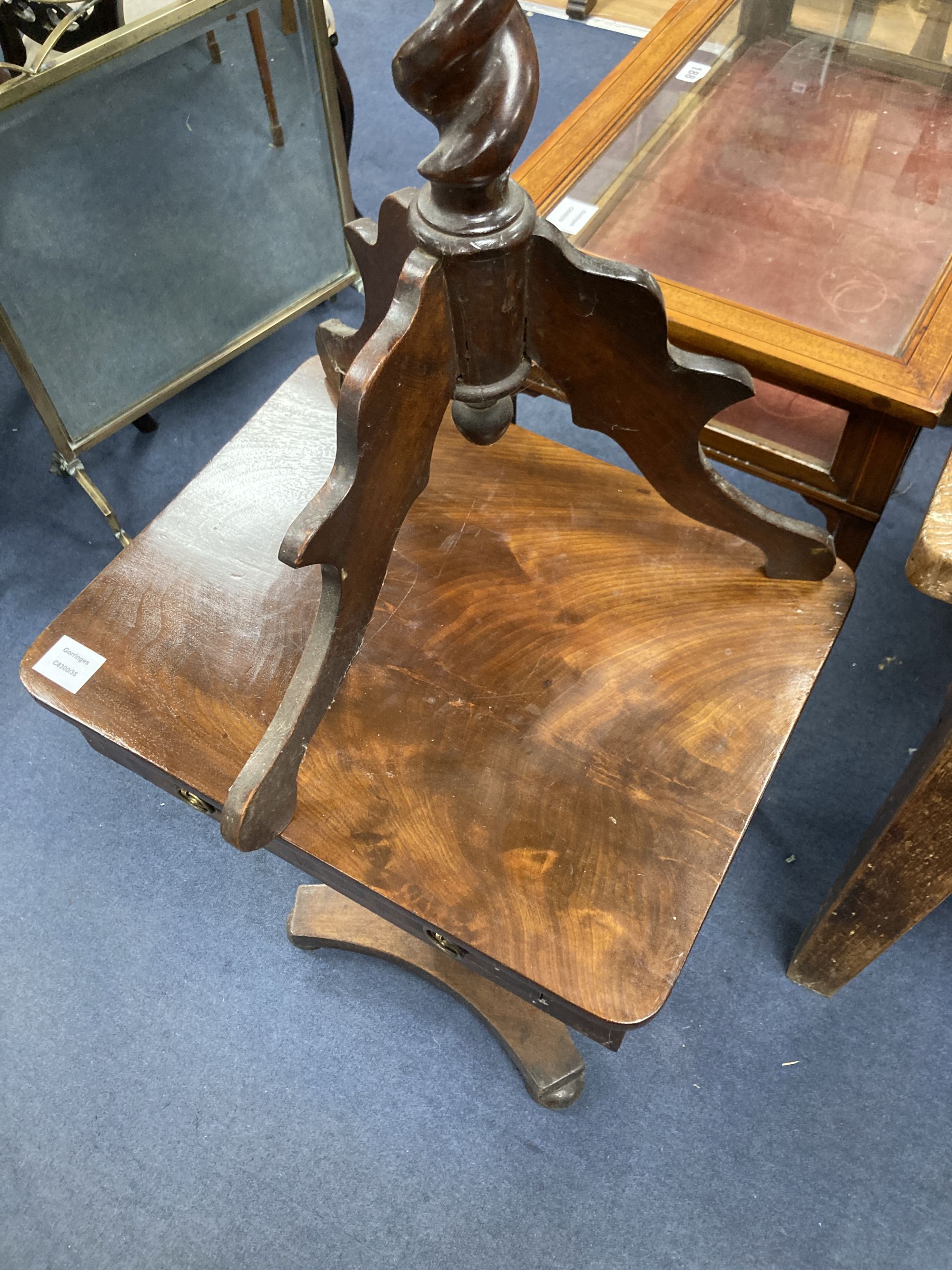 A 19th century Continental candle stand, height 66cm